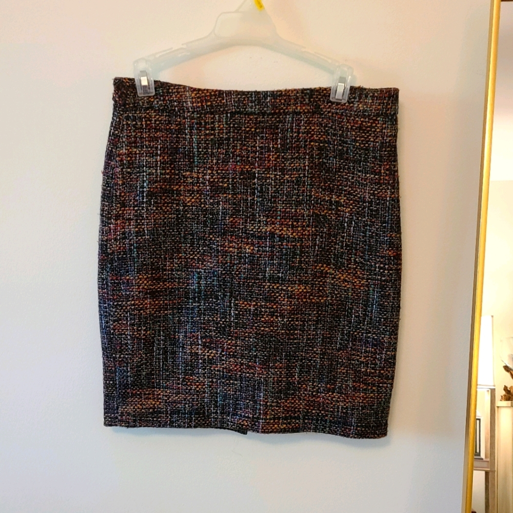 Loft tweed pencil skirt